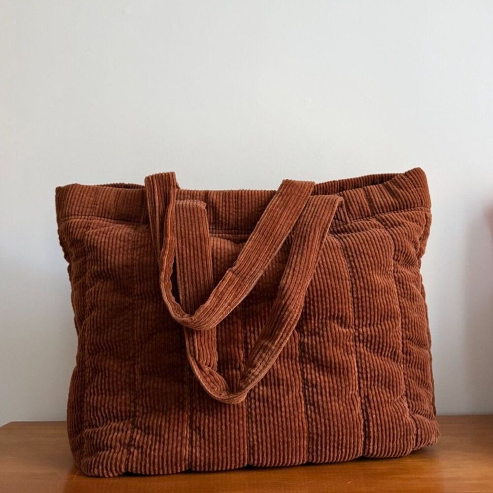 Brown Madewell Corduroy Tote
